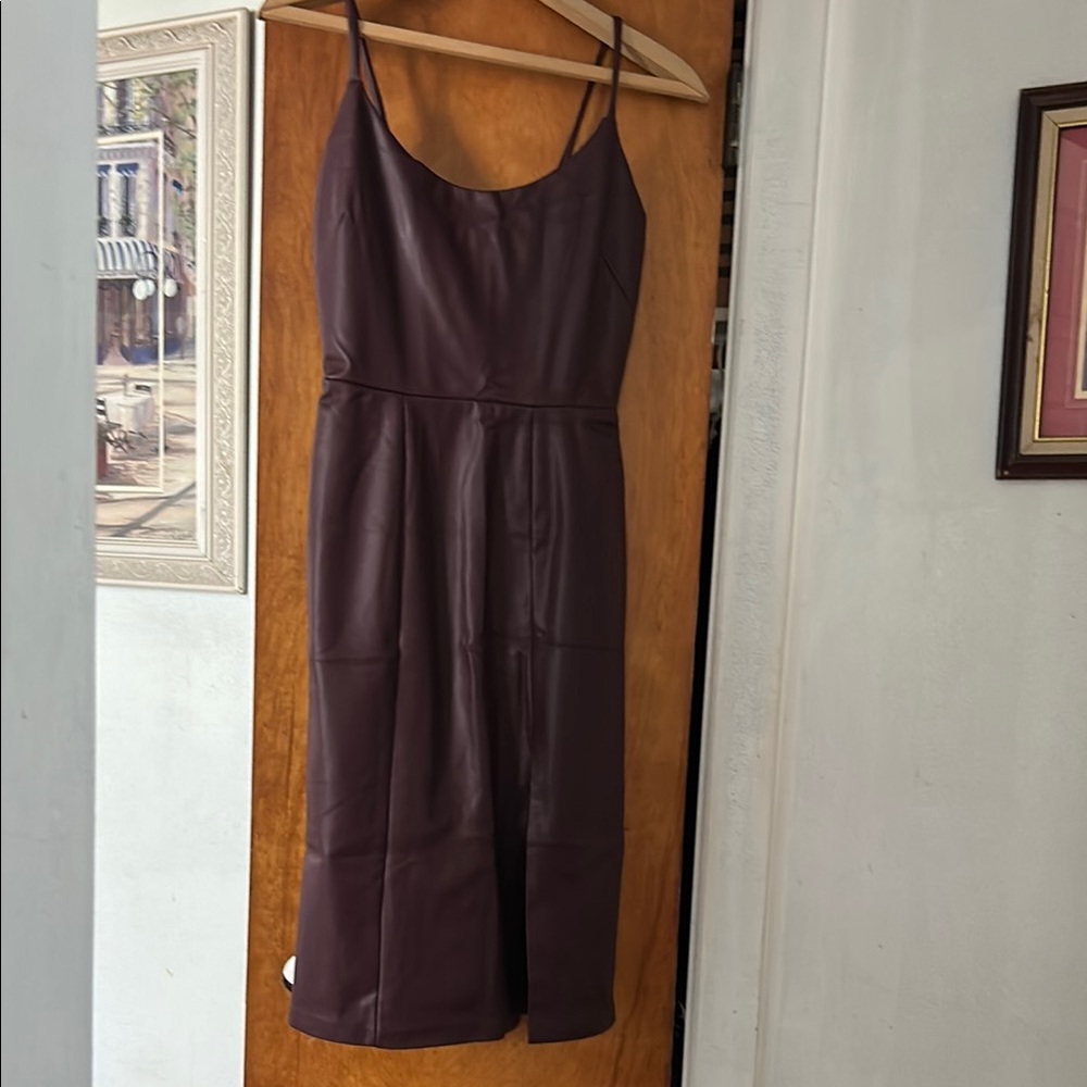 Elegant Burgundy Dress